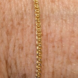 10k Gold Double Cuban Link Bracelet 7.5-in - NEW